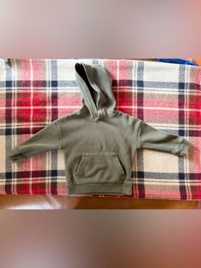 Cat & Jack Olive Green Hooded Pullover Sweatshirt